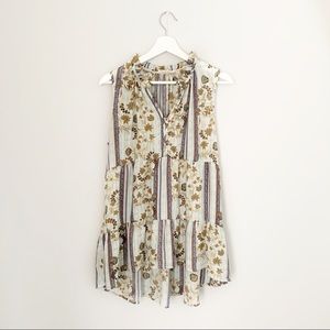 Flint & Moss Floral Tunic Blouse